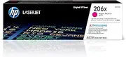 HP 206X Genuine Original High Yield Magenta LaserJet Toner Cartridge works with HP Color LaserJet Pro M255 series, HP Color LaserJet Pro MFP M282 series (W2113X)