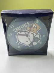 Vintage 1996 Sanrio POCHACCO Cute Purple Plastic WALL CLOCK K-9 New Sealed