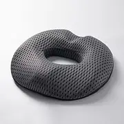 Vivva Donut Pillow for Tailbone Pain, Memory Foam Pain Relief Donut Seat Cushion, Hemorrhoid Pillows for Sitting, Donut Cushion for Postpartum Pregnancy, Back, Coccyx Support Pad (Grey for Female)