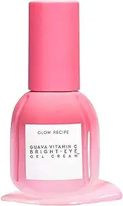 [Glow Recipe] Guava Vitamin C Brightening Eye Cream - Hydrating Under Eye Cream with Niacinamide, Peptides & Caffeine - Firming & Illuminating Dark Circles Under Eye Treatment for Puffiness (15ml)