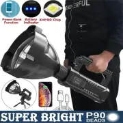 P90 LED Flashlight Powerful USB Rechargeable Waterproof Torch Searchlight Lamp