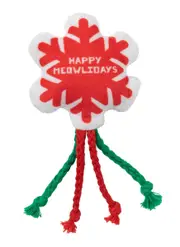 Happy Meowlidays Snowflake Cat & Kitten Toy by FuzzYard