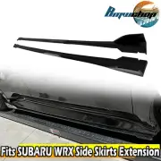 Fits 22-24 Subaru WRX VB 5th DTO Style Side Skirts Extension 4pcs Gloss Black (for: Subaru)