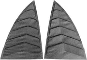 YJVVWQVF Louver Shutter Compatible for Tesla Model 3Y Juniper 2025 Rear Side Blind Window Triangle Window Spoiler Cover Car Accessories(M3 Matte Carbon)