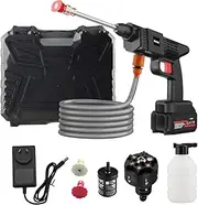 PXYFHH Cordless Portable Pressure Washer, Portable Pressure Washer with Adjustable,6 in 1Nozzles & AU Charger, Handheld Power Cleaner Water Gun for Car Detailing, Fence, Floor, Outdoor Cleaning,Boat