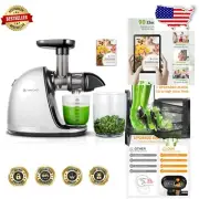 Versatile 7 Spiral Masticating Juicer with Reverse Function - Easy Clean Design