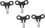 SEWOART 4pcs Clock Winding Keys Iron Craft Clock Keys Sturdy and Easy to Use for Mechanical Repair