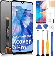 Screen Replacement for Samsung Galaxy Xcover 6 Pro LCD Display G736 Digitizer SM-G736U,G736U1,G736B,G736B/DS Screen Assembly with Repair Tools(Black,6.6 inch)