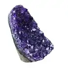 Natural Amethyst Crystal Cave Cluster Quartz Druzy Geode Rock Energy Reiki Decor