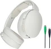 Skullcandy Hesh Evo Wireless Headphones with Extra Charging Cable, 36 Hr Battery, Microphone, Works with iPhone Android and Bluetooth Devices - Bone