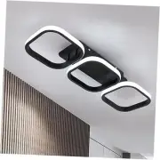 Modern LED Square Ceiling Light - 33W, 6000K Cool White, Flush Mount for