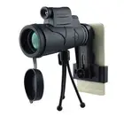12X50 Monocular Telescope+Tripod+Phone Clip for Camping Hunting Night Vision