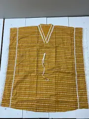 Womens Yellow White Square print Tunic