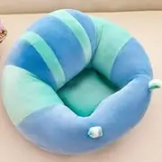 MOREBUY Infant Sitting Chair, Baby Plush Sofa Learn Sitting, Safe Chair Nursery Support Seat Protector 45x45Cm Baby Seat Baby Learning to Sit Cute Animal Shaped Design Chair Baby Support Seat Soft Sofa Plush Toys (I)