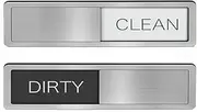 Jacsoii Mini Dishwasher Magnet Clean Dirty Sign, Strong Magnets, Universal for Kitchen Organization, 1Pack Silver