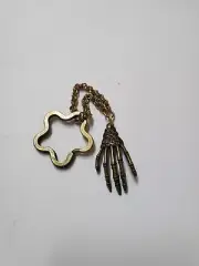 Your Choice of (1)~Antique Gold 2" Skeleton Hand Key Ring