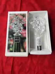 MIKASA FRUIT COLLECTION LEAD CRYSTAL WINE BOTTLE STOPPER (34a)