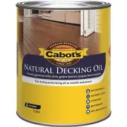 Cabot's NATURAL DECKING OIL Mould UV Protection NATURAL Clear 1L or 4L