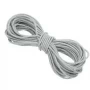 Elastic Cord Heavy Stretch String Rope 3/32" 11 Yards Light Grey