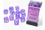 Chessex: Borealis Purple/White Luminary 12 Dice Set