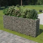 Gabion Planter Galvanised Steel 270x50x100 cm