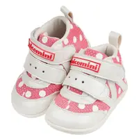 在飛比找momo購物網優惠-【布布童鞋】台灣製小淘氣粉紅圓點中筒寶寶機能學步鞋(Z1DG