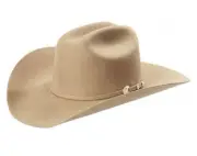 Stetson 4X Corral Silversand Buffalo Felt Cowboy Western Hat - Size 7 1/2