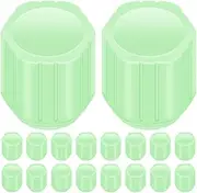 JECOMPRIS 24pcs Glow Dark Tire Valve Stem Caps Durable and Unique Caps for Enhanced Night Visibility Prevents Dirt Entry Compatible with Vehicles