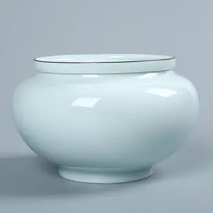 青瓷影白建水陶瓷儲水茶水桶茶渣缸廢茶桶干泡功夫茶具配件