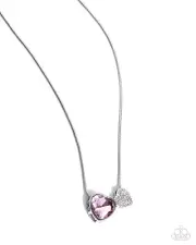 Paparazzi *Lovely Couple* Pink Necklace