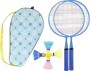 Shuttlecock Set | Outdoor Backyard Badminton Racquets with Bag - Lightweight Comfort Grip Racket Outdoor Sports Equipment for Kids Family Friends