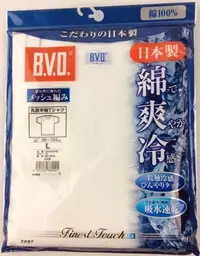 在飛比找Yahoo!奇摩拍賣優惠-平井涼子*日本製 BVD 涼感 吸水速乾 網眼透氣 圓領 短