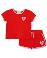 Toddler Girls Two Piece Terry Towelling Set