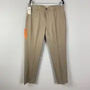 Dockers Best Pressed Slim Tapered Fit Khaki Pants Size 34x32 Beige