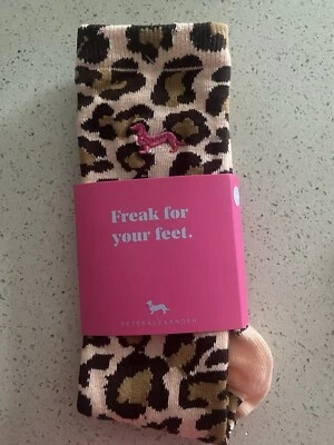 Peter Alexander Ladies Leopard Print Socks M/L