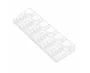 Boxsweden CRYSTAL MICRO STATION 7 SECTION /COSMETIC ACCESSORY AND STATIONERY ORGANISER 6PCS