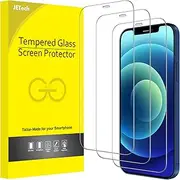 [JETech] Full Coverage Screen Protector for iPhone 12/12 Pro 6.1-Inch, 9H Tempered Glass Film Case-Friendly, HD Clear, 3-Pack