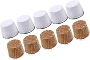 FUNNETOYU 10pcs Wooden Cork for Kettle and Vacuum Flask Safe Replacement Bottle Stoppers s Cloth Style Tasteless Anti-Aging Household Supplies