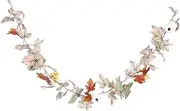 STOBAZA Maple Leaf Wreath: Fall Party Hanging Decoration - Artificial Vine Swag for Front Door - Harvest Thanksgiving Day Supplies - Autumn Theme Pendant