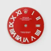 Rolex DateJust 41mm Roman Numerals Red Diamond Dial 116300 & 126300