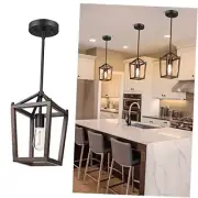 Pendant Lights for Kitchen Island, 1-Light Farmhouse Cage Hanging Light