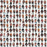 Little Rocker Characters BLOTTER ART perforated tabs psychedelic art