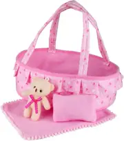 Baby Doll Cradle Bassinet Portable Doll Carrier Carry Bag Doll Bed Cot,Baby Doll
