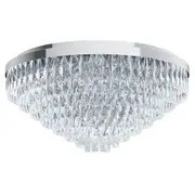 Eglo Valparaiso 16 Light Crystal Close To Ceiling Light