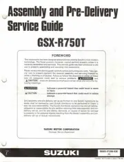 NOS Genuine Suzuki Assembly and Pre-Delivery Service Guide/Manual GSX-R750 1996