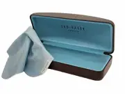 NEW Ted Baker London Black Hard Clamshell Eyeglasses Case With Microfiber Cloth