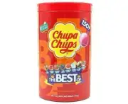 150 x Best of CHUPA CHUPS Lollipops Assorted Flavour Bulk Jar Box