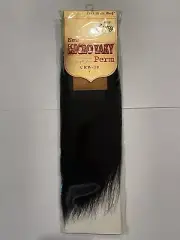 Zury 100% Human Hair Weaving Straight Micro Yaky Perm 10 inch color #1