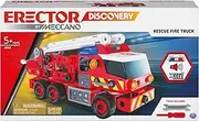 [MECCANO] Erector Discovery, Rescue Fire Truck with Lights and Sounds STEAM Building Kit, for Kids Aged 5 and up