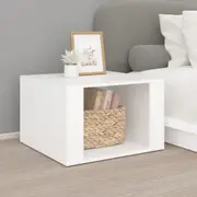 vidaXL Bedside Table White 57x55x36 cm Engineered Wood